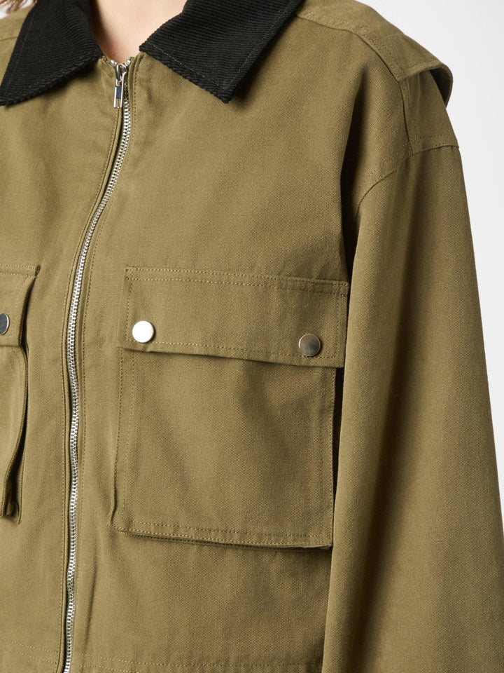 Rivera Canvas Boxy Jacket Army | Yttertøy | Smuk - Dameklær på nett