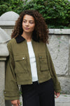 Rivera Canvas Boxy Jacket Army