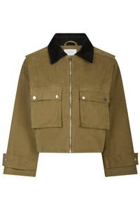 Rivera Canvas Boxy Jacket Army