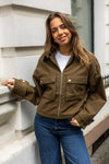 Rivera Canvas Boxy Jacket Army