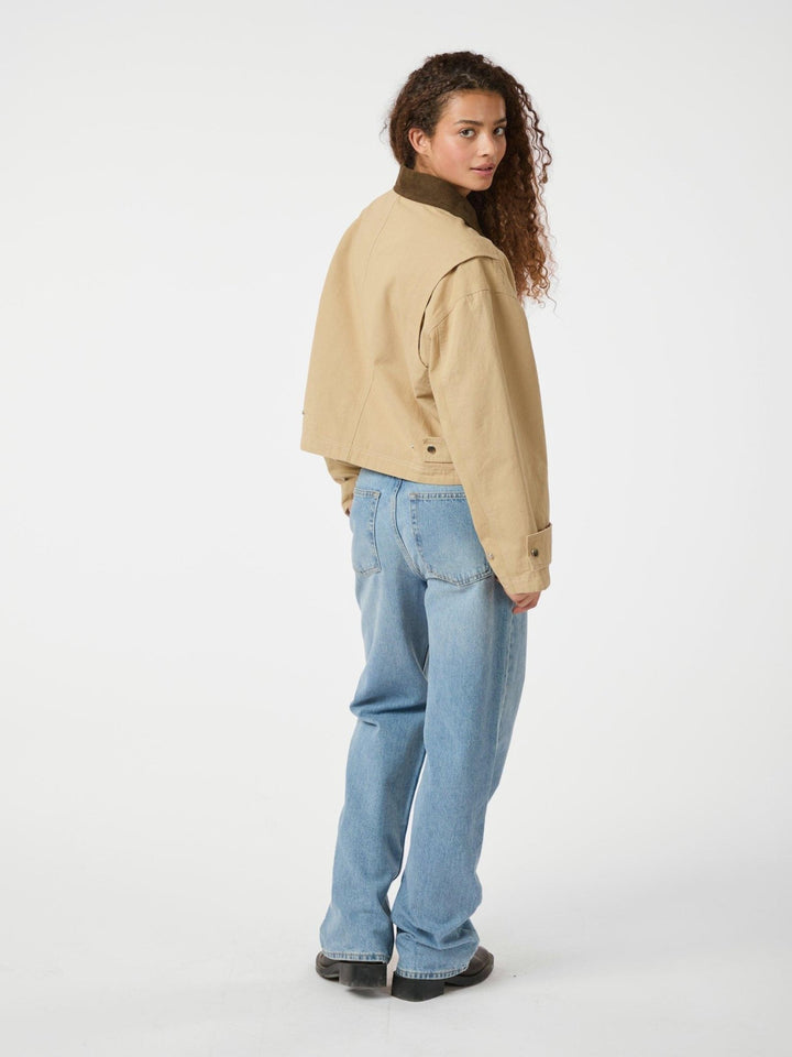 Rivera Canvas Boxy Jacket Sand | Yttertøy | Smuk - Dameklær på nett