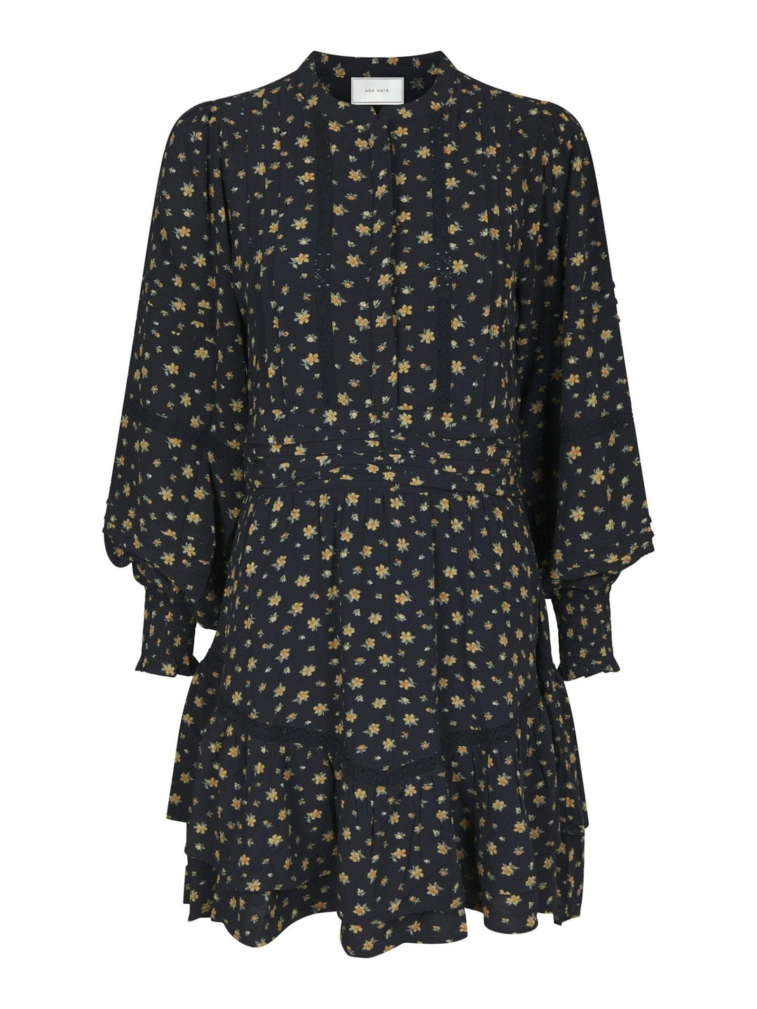 Roberta Small Flower Dress Black | Kjoler | Smuk