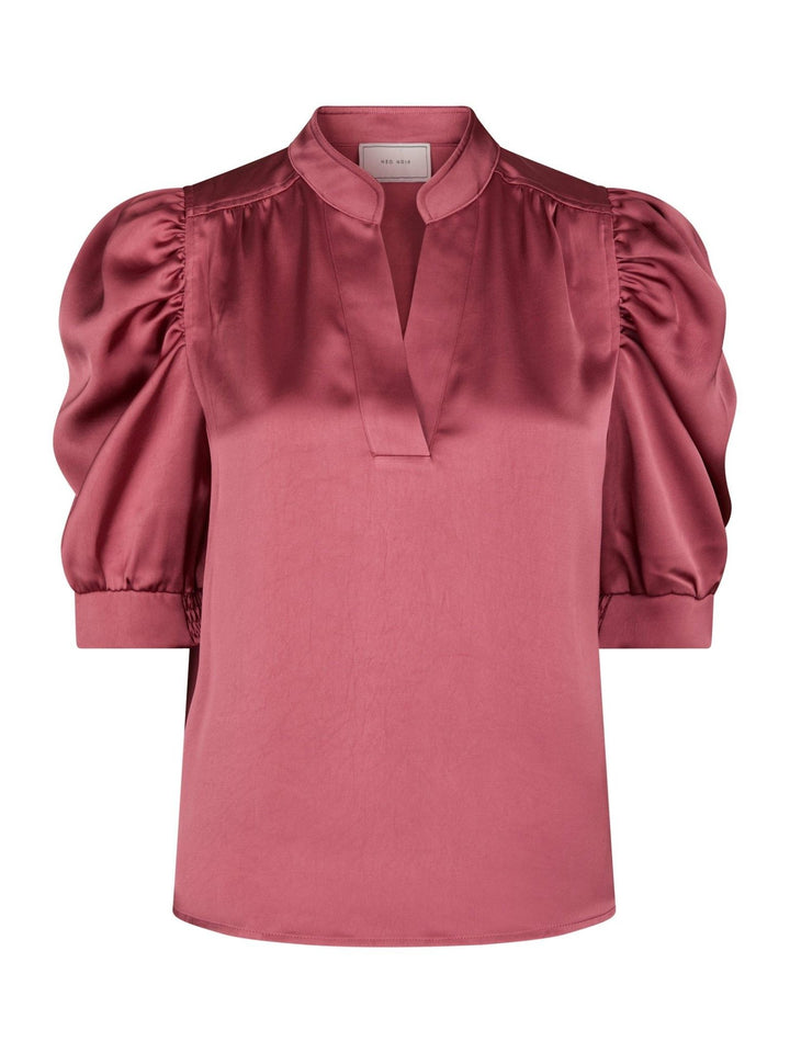 Roella Heavy Sateen Blouse Cherry Pink | Skjorter og bluser | Smuk