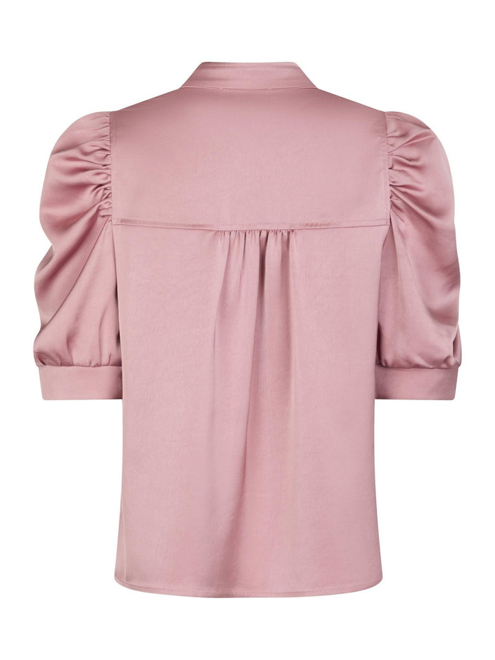 Roella Heavy Sateen Blouse Evening Rose | Skjorter og bluser | Smuk - Dameklær på nett