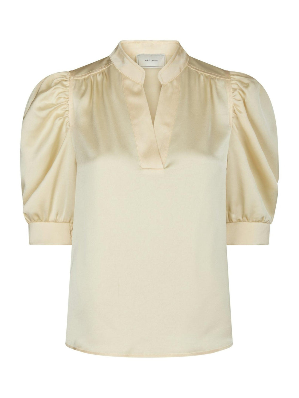 Roella Heavy Sateen Blouse Light Yellow | Skjorter og bluser | Smuk