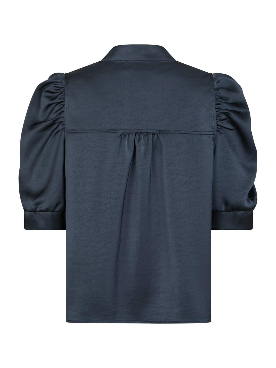 Roella Heavy Sateen Blouse Midnight Blue | Skjorter og bluser | Smuk - Dameklær på nett