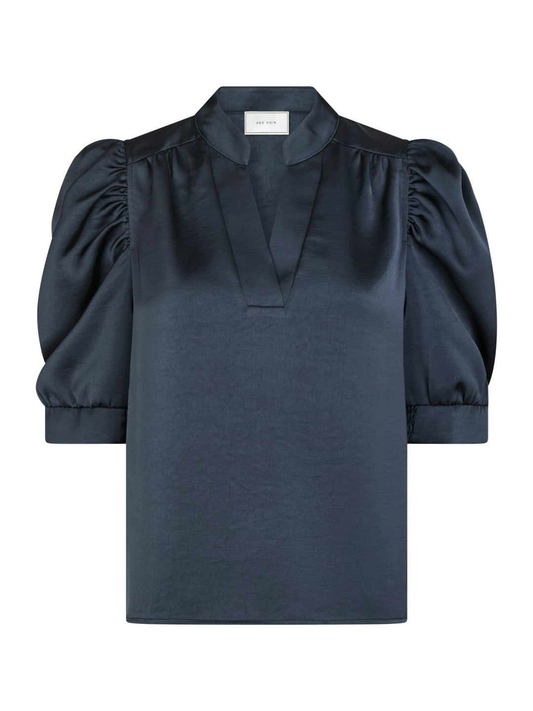 Roella Heavy Sateen Blouse Midnight Blue | Skjorter og bluser | Smuk - Dameklær på nett