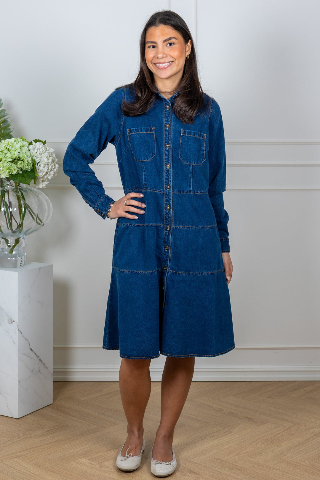 Roma Dress Dk. Blue | Kjoler | Smuk