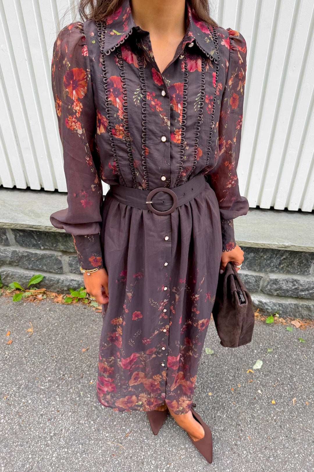 Romantica Ls Long Dress Chicory Coffee Romantica | Kjoler | Smuk