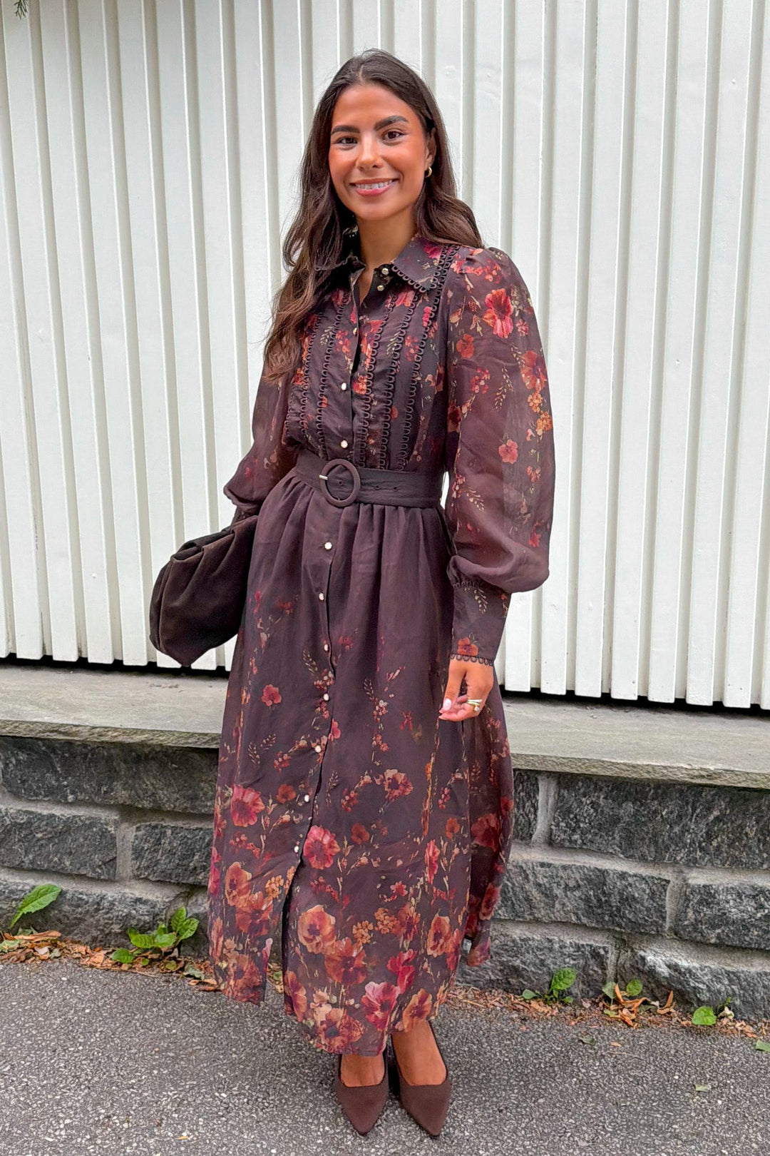 Romantica Ls Long Dress Chicory Coffee Romantica | Kjoler | Smuk