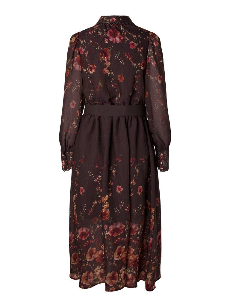 Romantica Ls Long Dress Chicory Coffee Romantica | Kjoler | Smuk