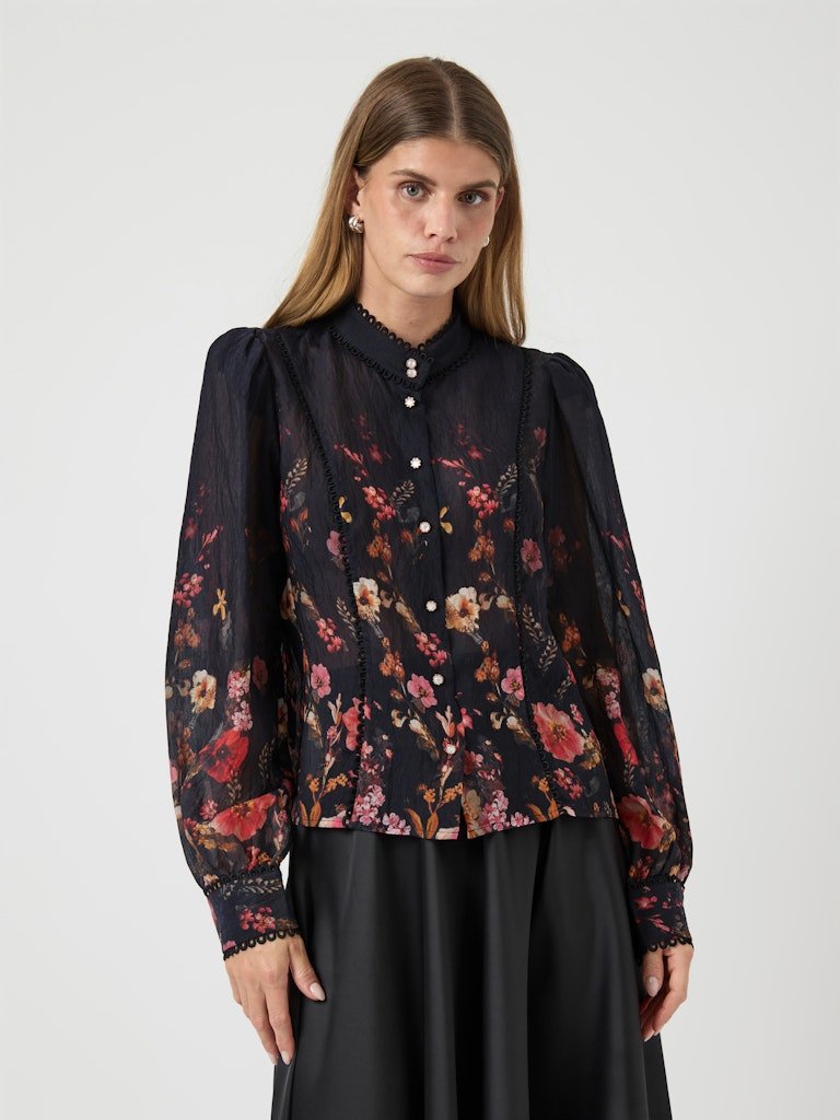 Romantica Ls Shirt Black Romantica | Skjorter og bluser | Smuk - Dameklær på nett