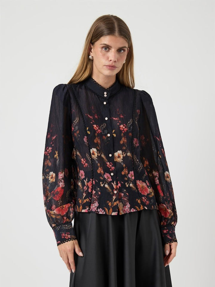 Romantica Ls Shirt Black Romantica | Skjorter og bluser | Smuk - Dameklær på nett