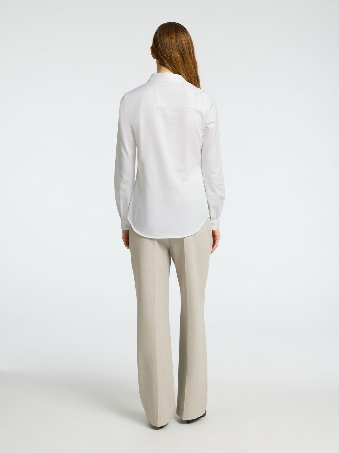 Romie Ls Fitted Shirt Bright White | Skjorter og bluser | Smuk - Dameklær på nett