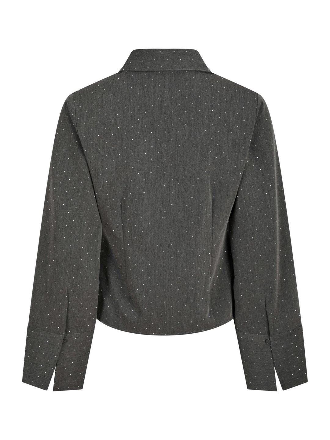 Rosa Bedazzled Shirt Grey | Skjorter og bluser | Smuk - Dameklær på nett
