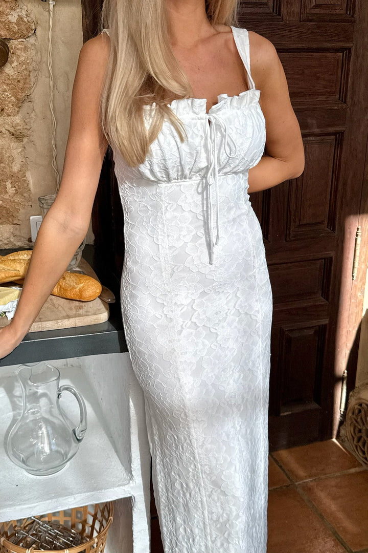 Rosa Dress White Lace | Kjoler | Smuk - Dameklær på nett