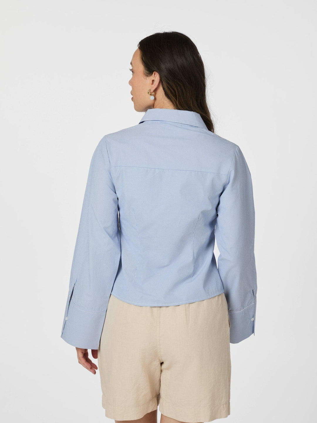 Rosa Mini Stripe Shirt Blue | Skjorter og bluser | Smuk - Dameklær på nett