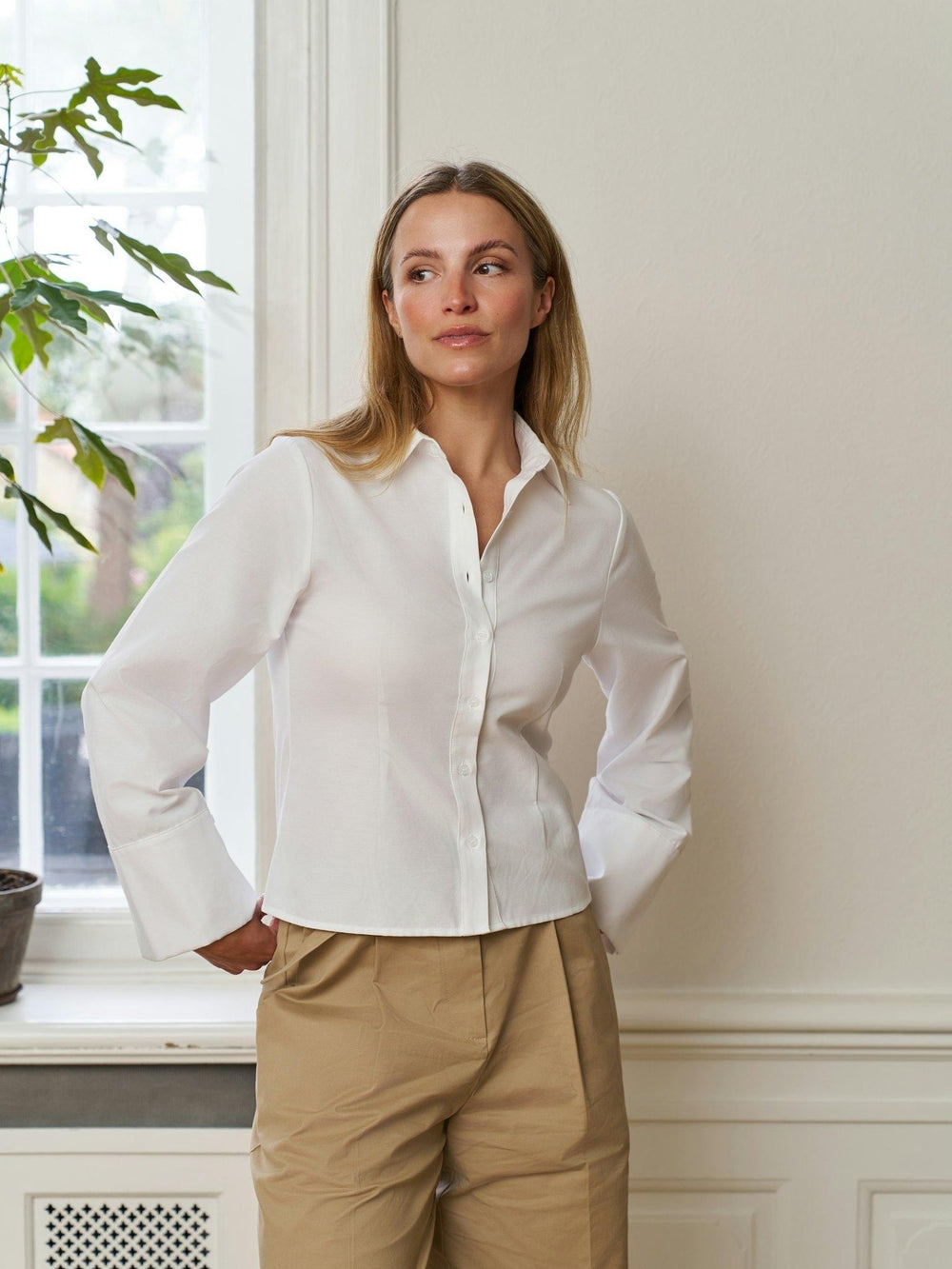 Rosa Oxford Shirt White | Skjorter og bluser | Smuk