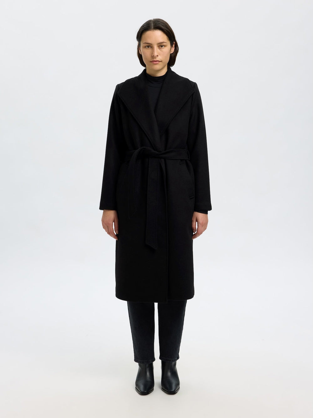 Rosa Wool Blend Coat Black | Yttertøy | Smuk - Dameklær på nett