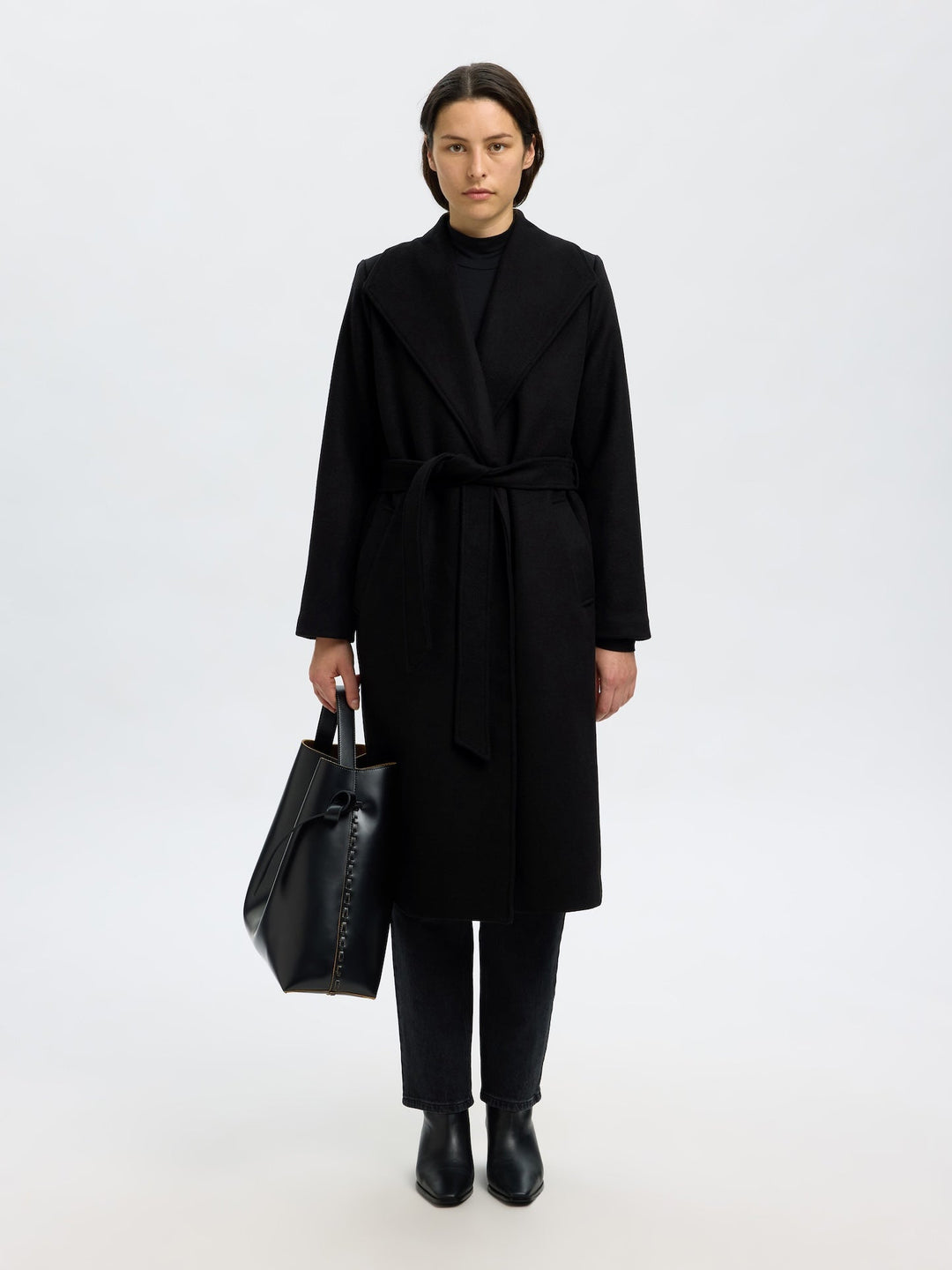 Rosa Wool Blend Coat Black | Yttertøy | Smuk - Dameklær på nett