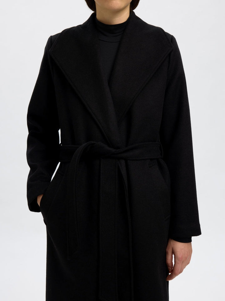Rosa Wool Blend Coat Black | Yttertøy | Smuk - Dameklær på nett