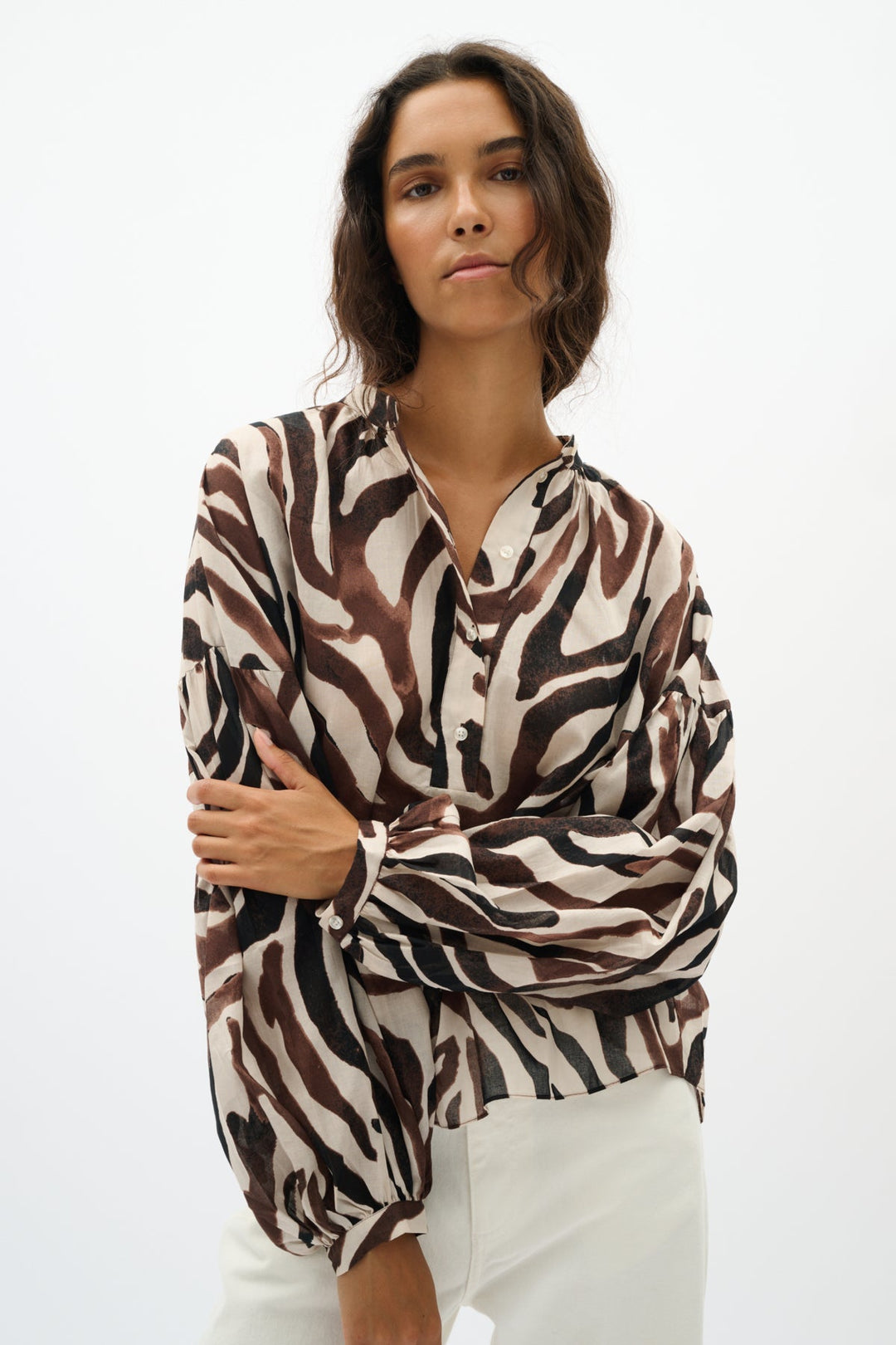 Rosalieiw Blouse Haze Zebrah | Skjorter og bluser | Smuk