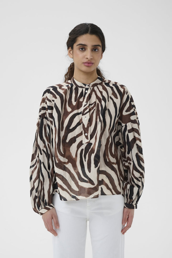Rosalieiw Blouse Haze Zebrah | Skjorter og bluser | Smuk