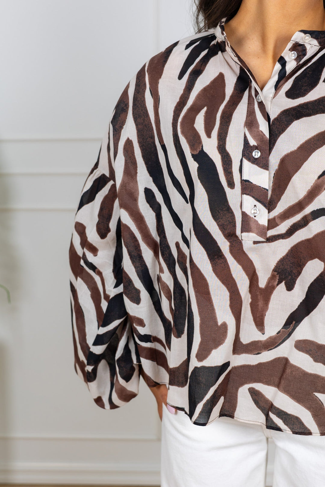 Rosalieiw Blouse Haze Zebrah | Skjorter og bluser | Smuk