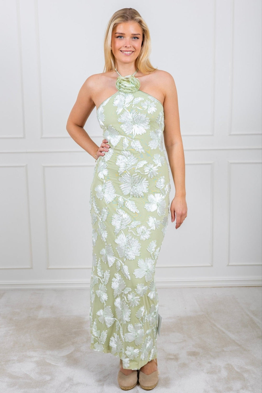 Rose Dress Pale Green | Kjoler | Smuk - Dameklær på nett