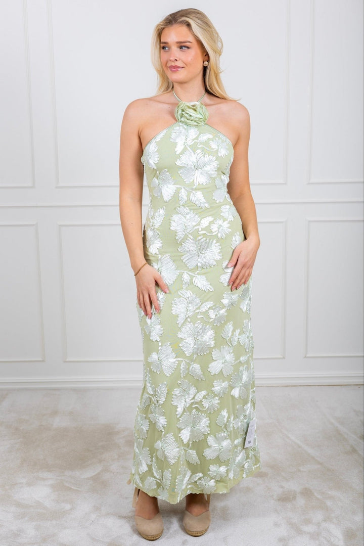 Rose Dress Pale Green | Kjoler | Smuk - Dameklær på nett