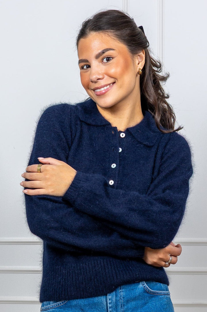 Rose Pullover Navy | Genser | Smuk