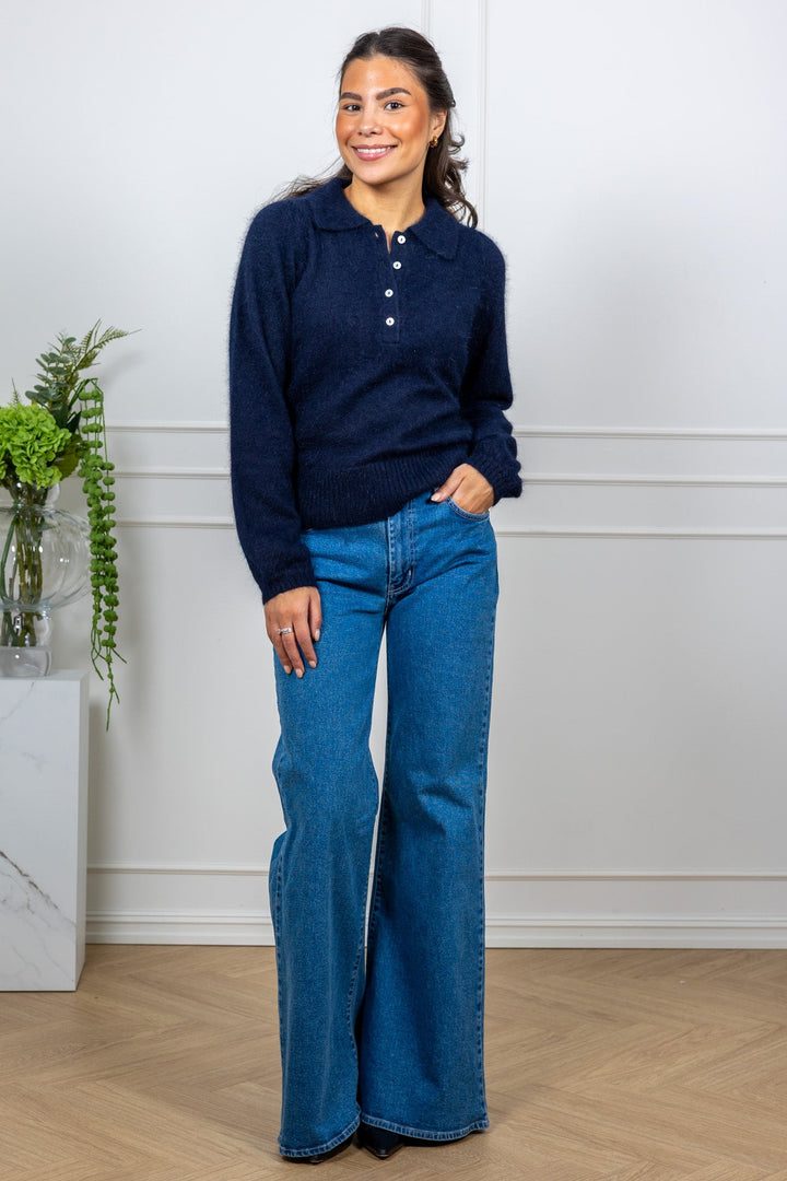 Rose Pullover Navy | Genser | Smuk