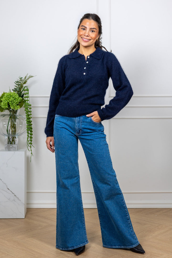 Rose Pullover Navy | Genser | Smuk