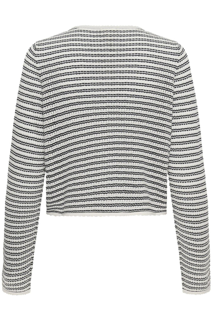 Rosefina Cardigan Dark Navy Stripe | Genser | Smuk