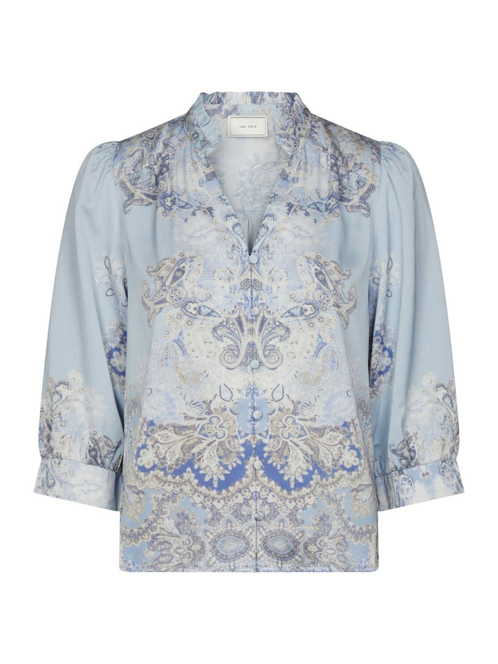 Roselle Artist Paisley Blouse Light Blue | Skjorter og bluser | Smuk
