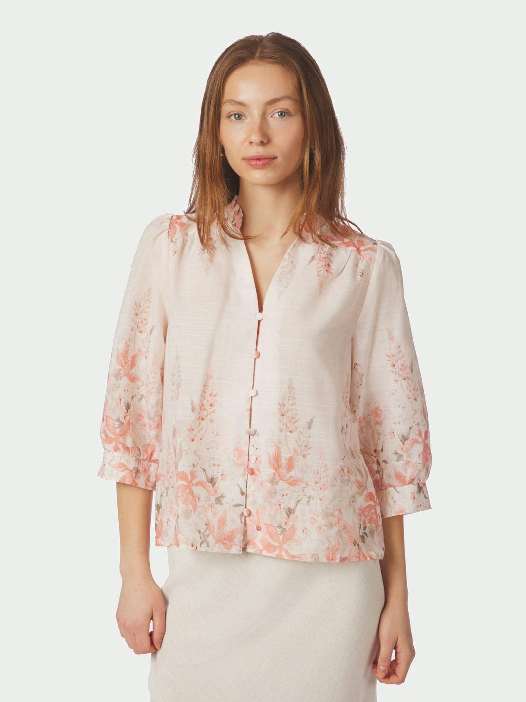 Roselle Blooming Blouse Misty Rose | Skjorter og bluser | Smuk