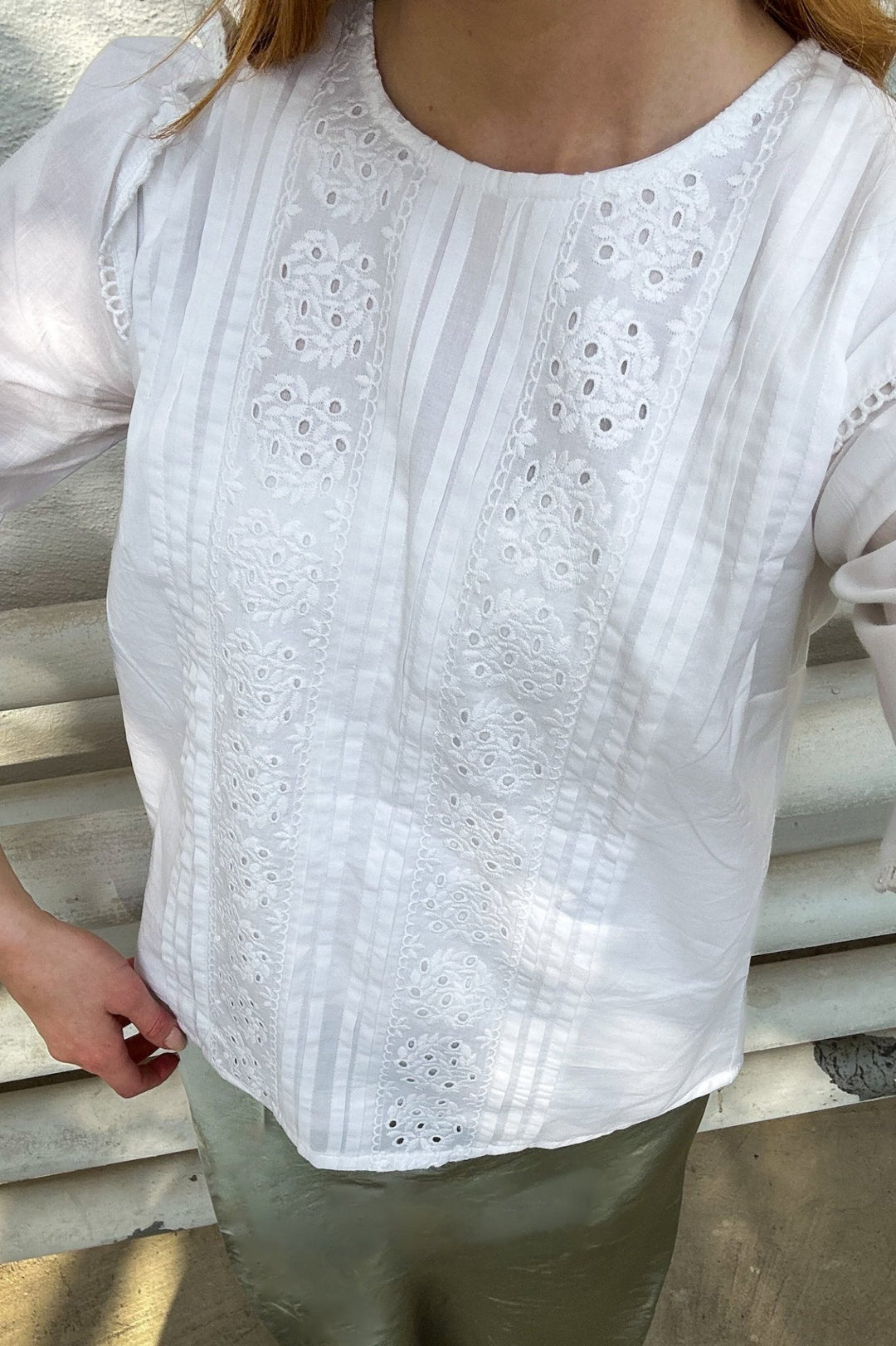 Rosia Blouse White | Skjorter og bluser | Smuk - Dameklær på nett