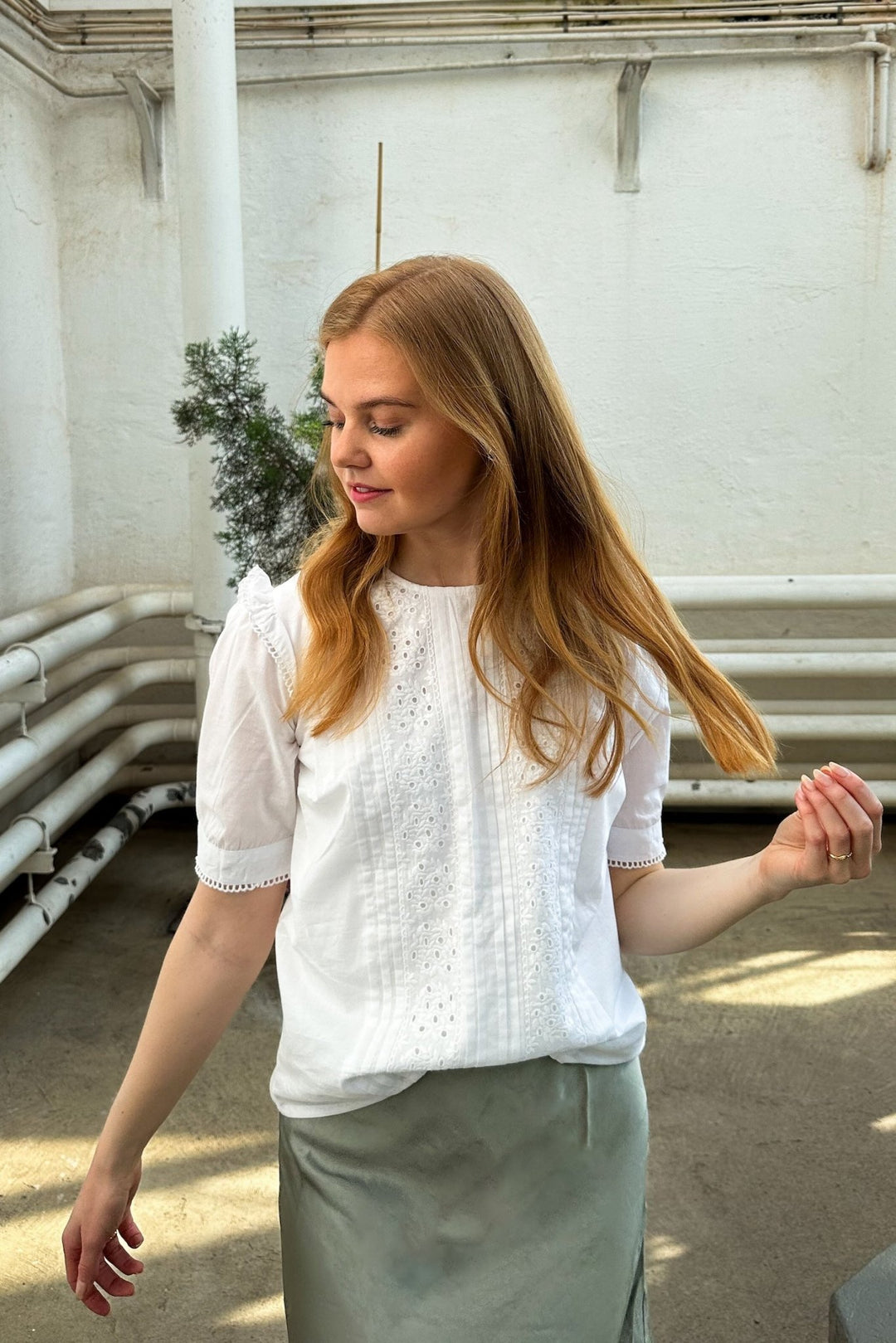 Rosia Blouse White | Skjorter og bluser | Smuk - Dameklær på nett