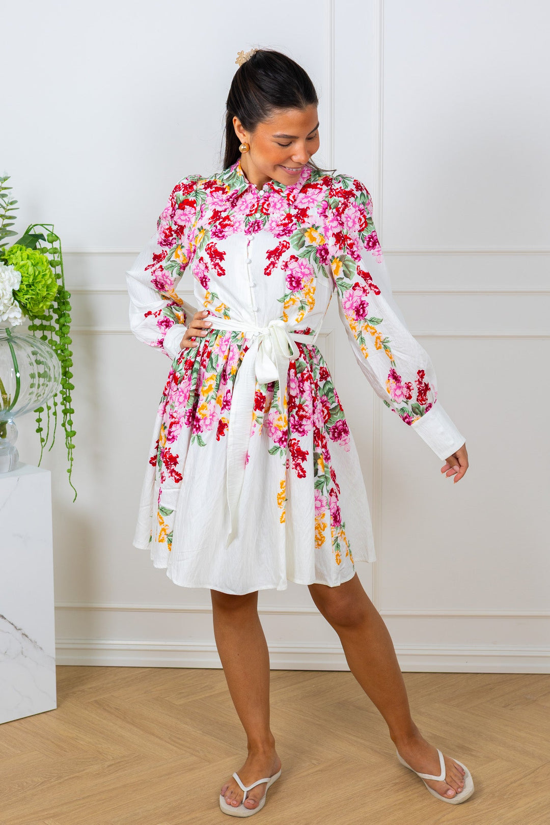 Rosie Ls Dress Birch New Rosie Print | Kjoler | Smuk
