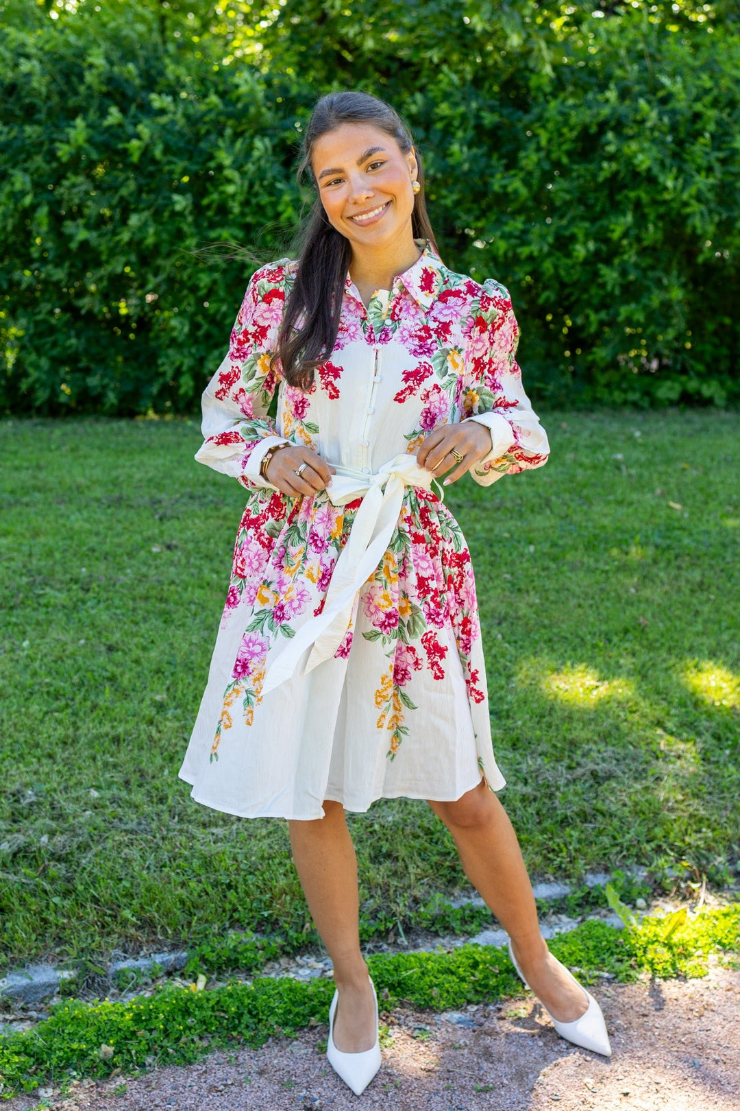 Rosie Ls Dress Birch New Rosie Print | Kjoler | Smuk
