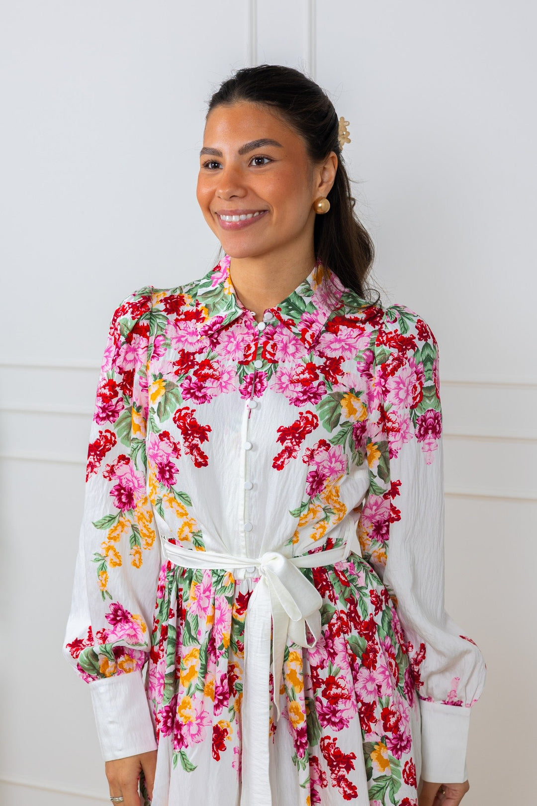 Rosie Ls Dress Birch New Rosie Print | Kjoler | Smuk