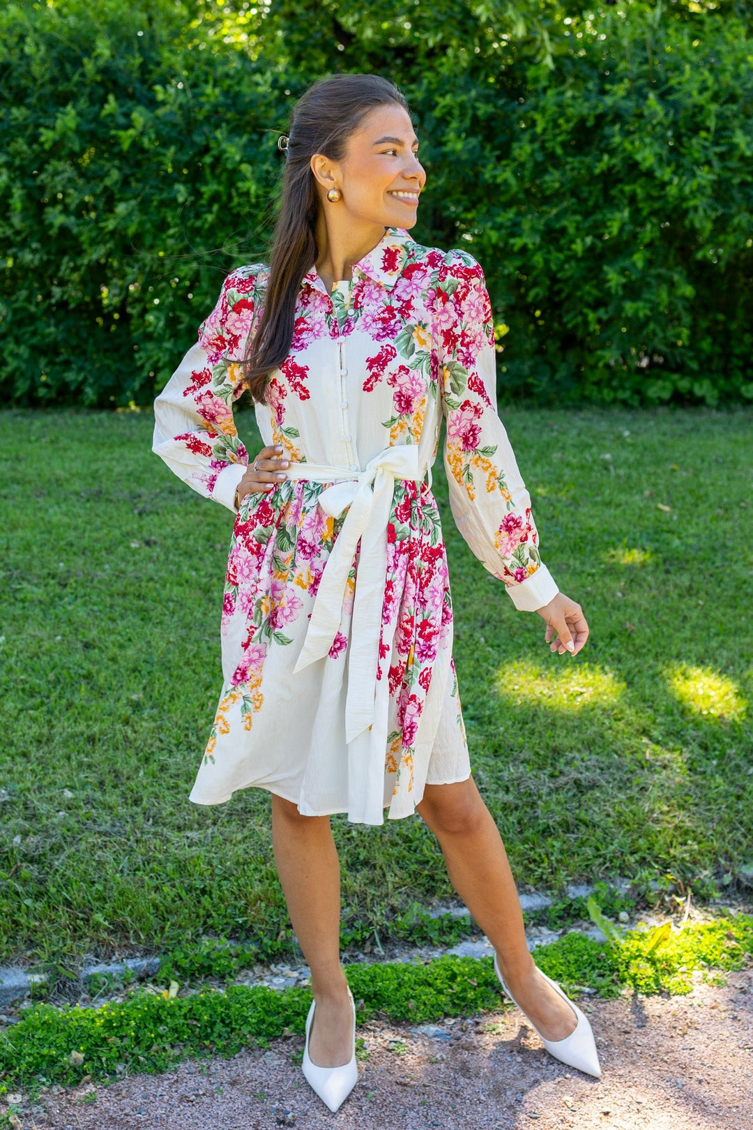 Rosie Ls Dress Birch New Rosie Print | Kjoler | Smuk