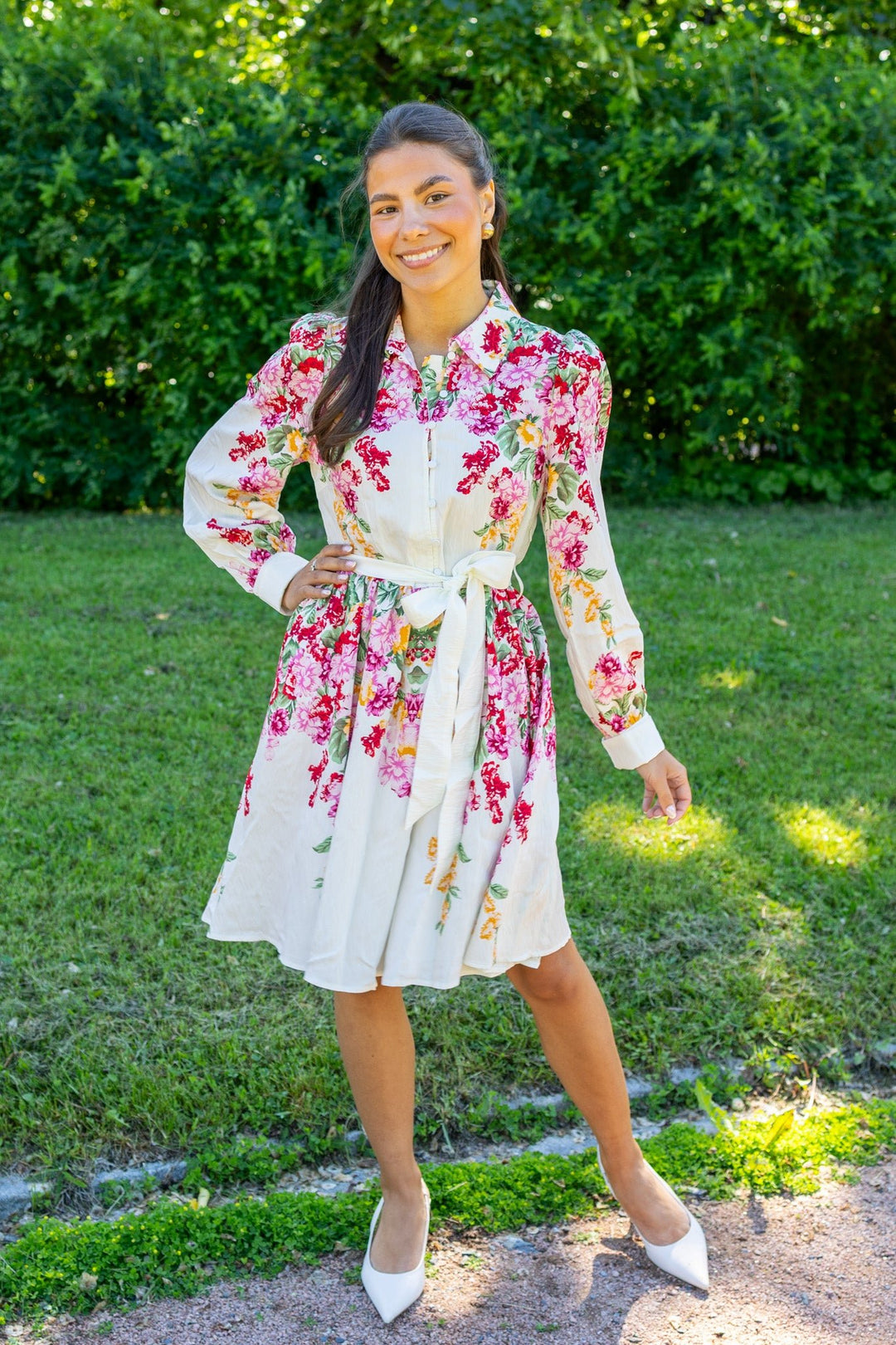 Rosie Ls Dress Birch New Rosie Print | Kjoler | Smuk