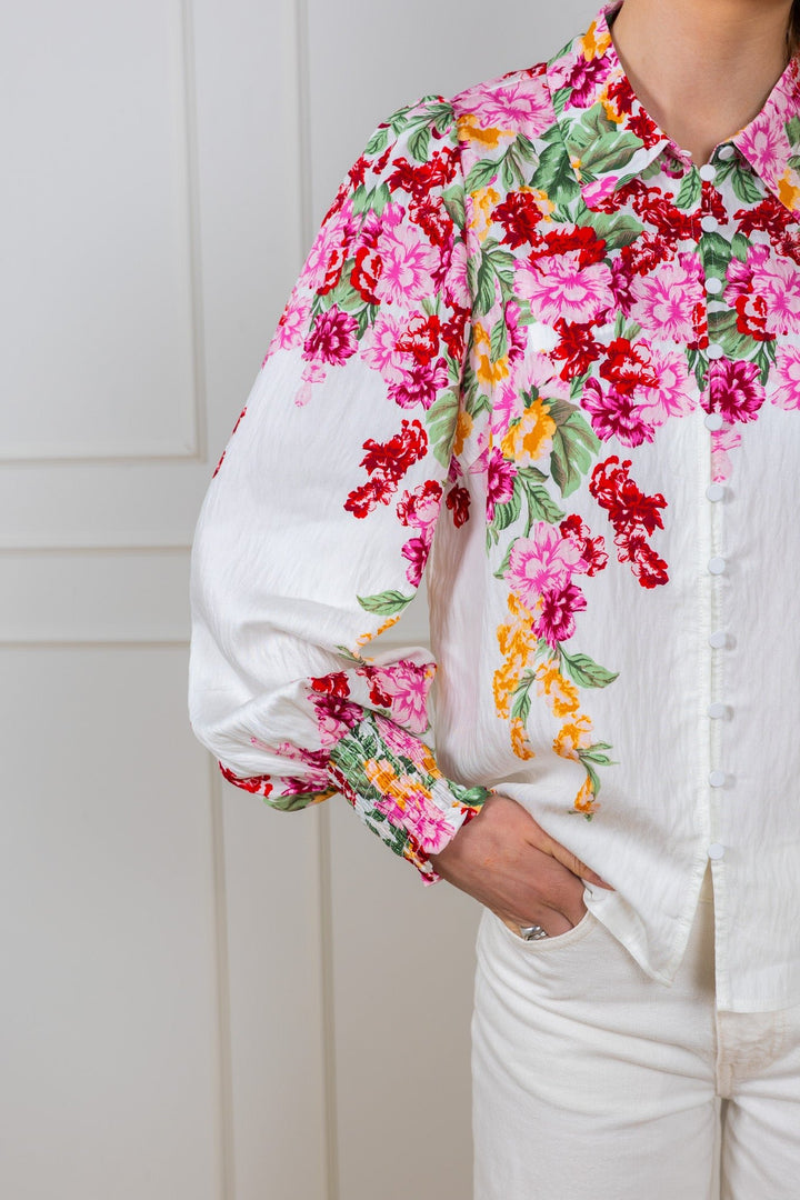 Rosie Ls Shirt Birch New Rosie Print | Skjorter og bluser | Smuk