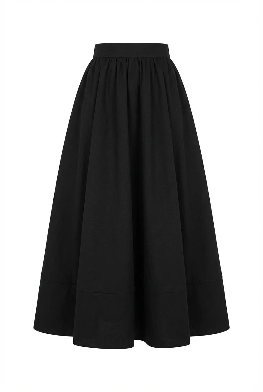 Rosina Maxi Skirt black | Skjørt | Smuk