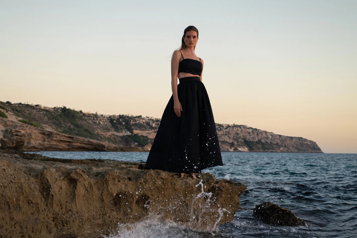 Rosina Maxi Skirt black | Skjørt | Smuk