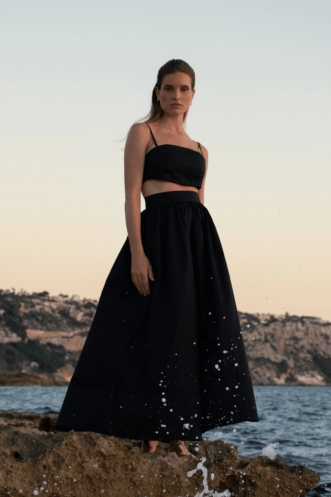 Rosina Maxi Skirt black | Skjørt | Smuk