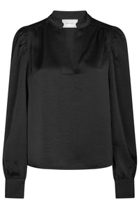 Rosslyn Heavy Sateen Blouse Black