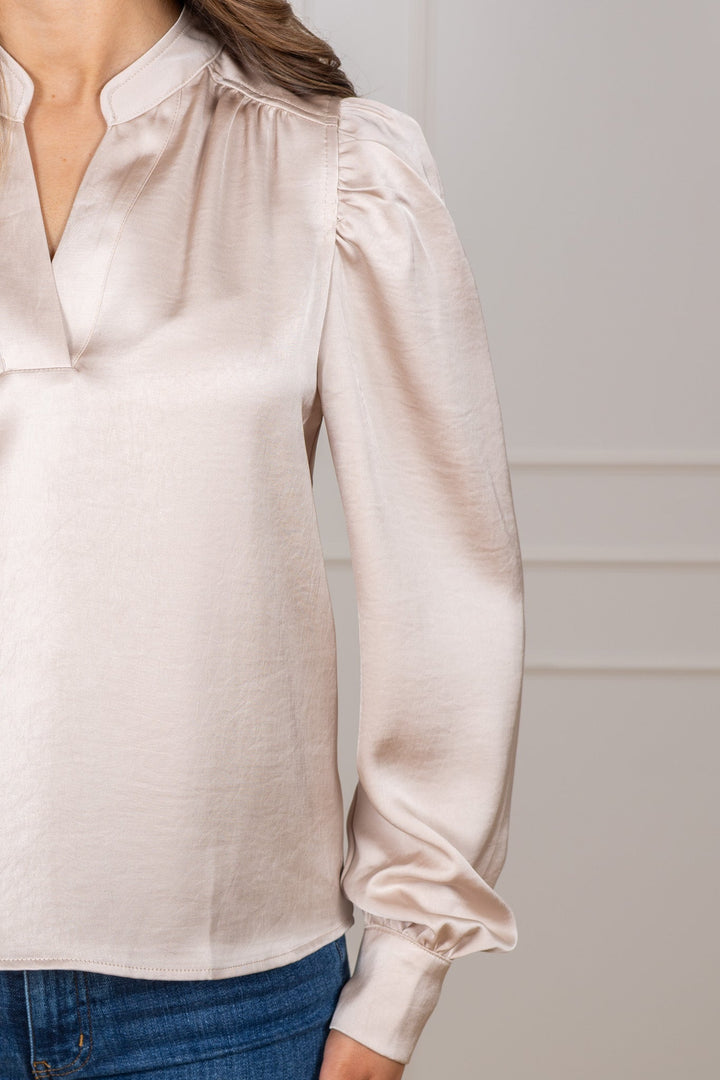 Rosslyn Heavy Sateen Blouse Champagne | Skjorter og bluser | Smuk