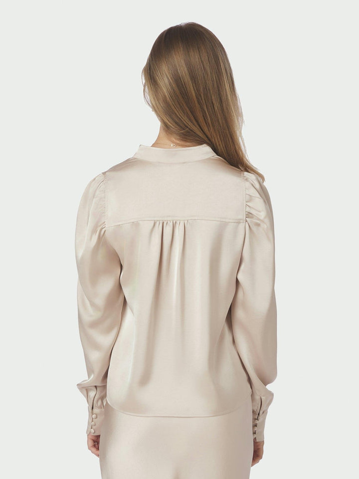 Rosslyn Heavy Sateen Blouse Champagne | Skjorter og bluser | Smuk